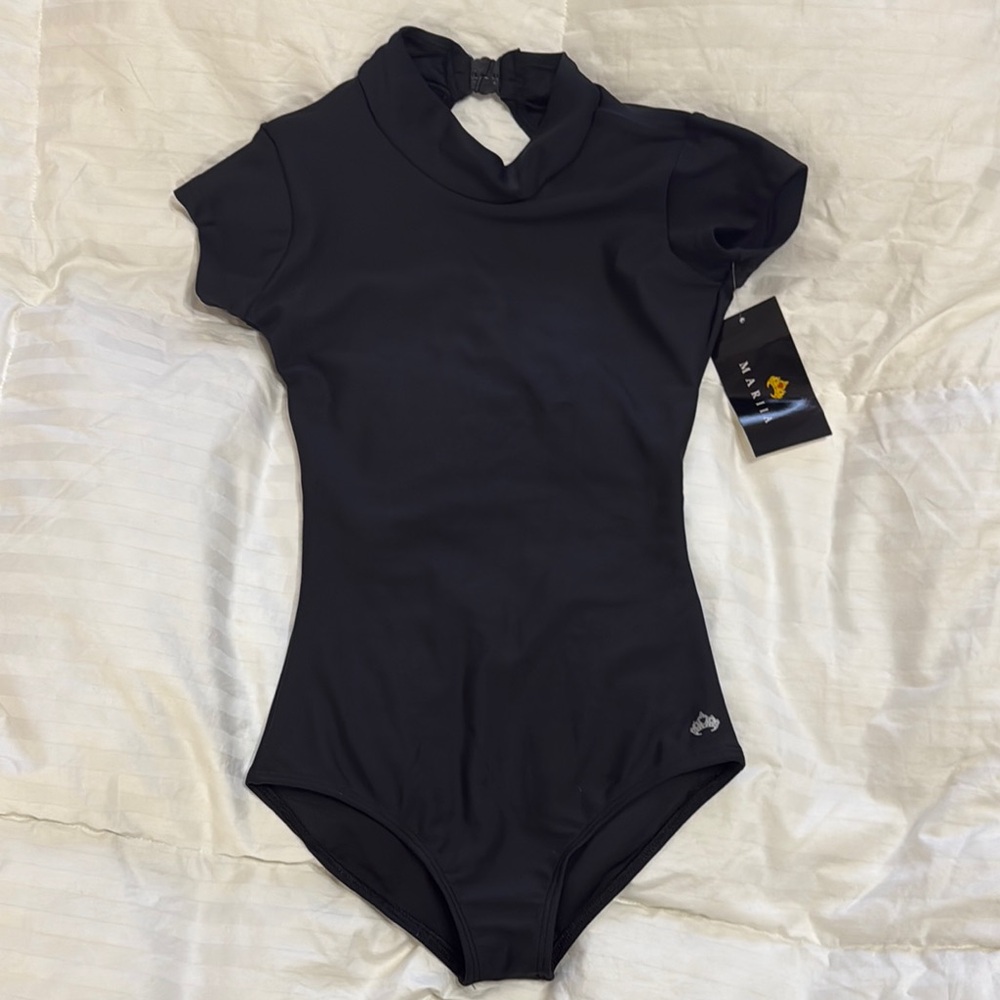 Black Mock Turtleneck Bodysuit